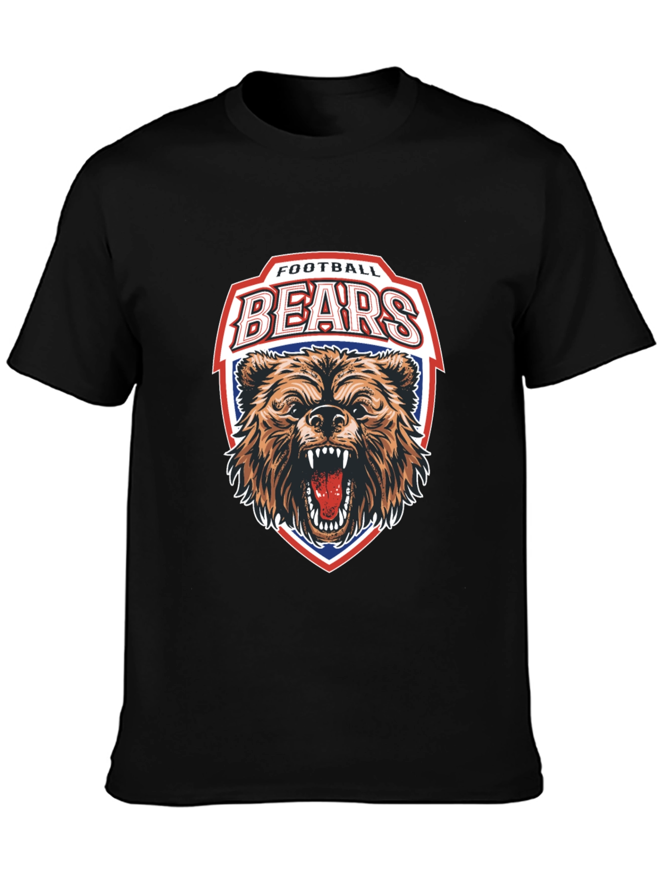 Football Bears Graphic T-Shirt - Sporty Fan Apparel