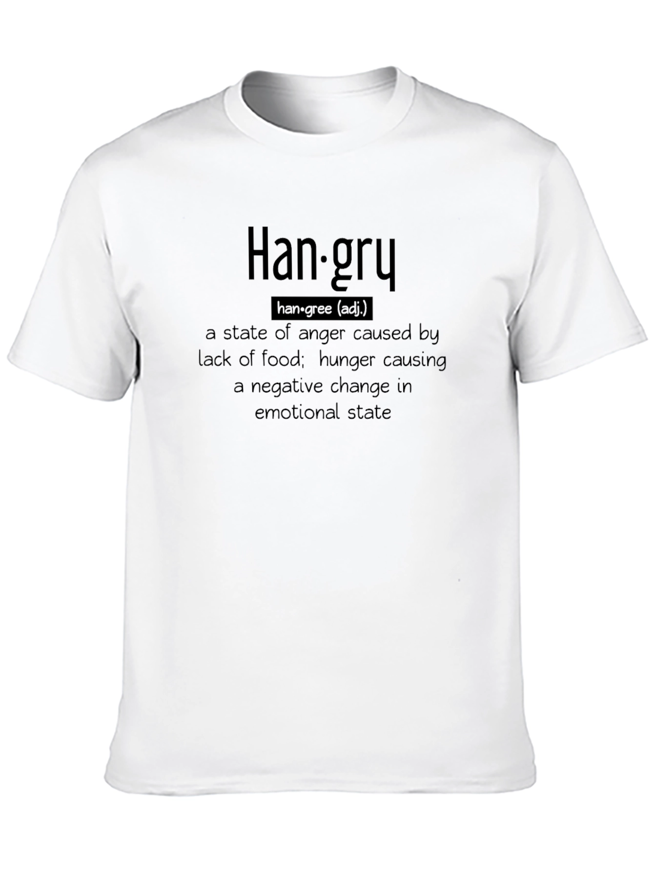 Hangry Definition Black T-Shirt