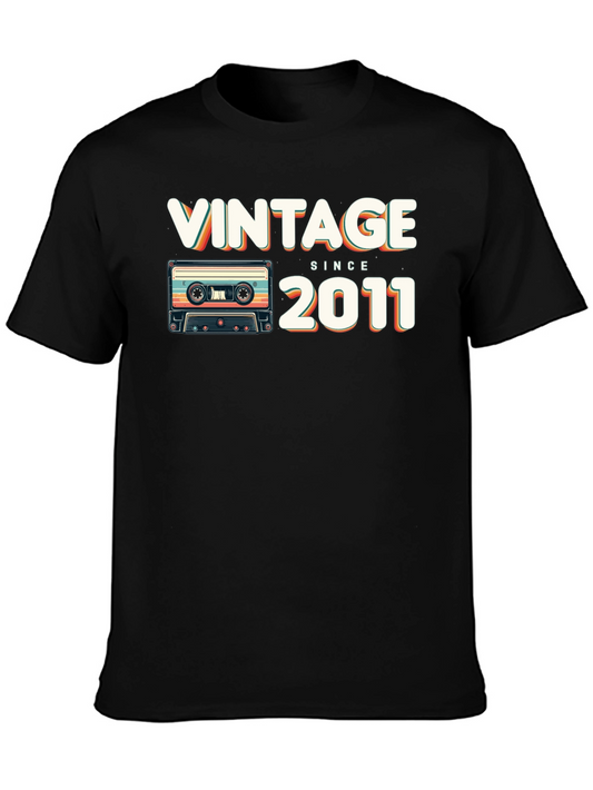 Vintage Since 2011 Cassette Tape T-Shirt