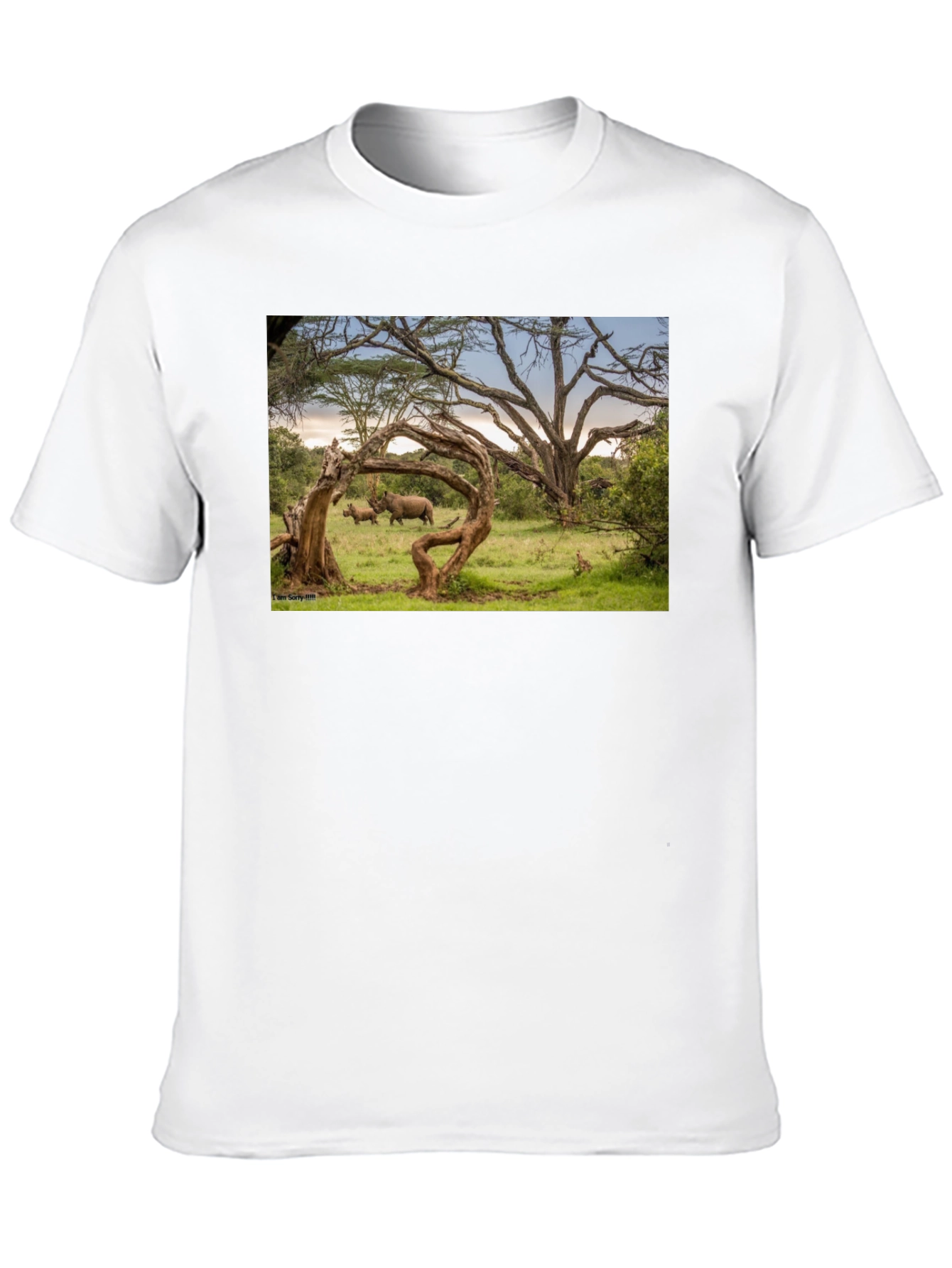 Wildlife Photo Print Black T-Shirt