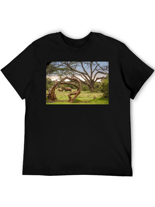 Wildlife Photo Print Black T-Shirt