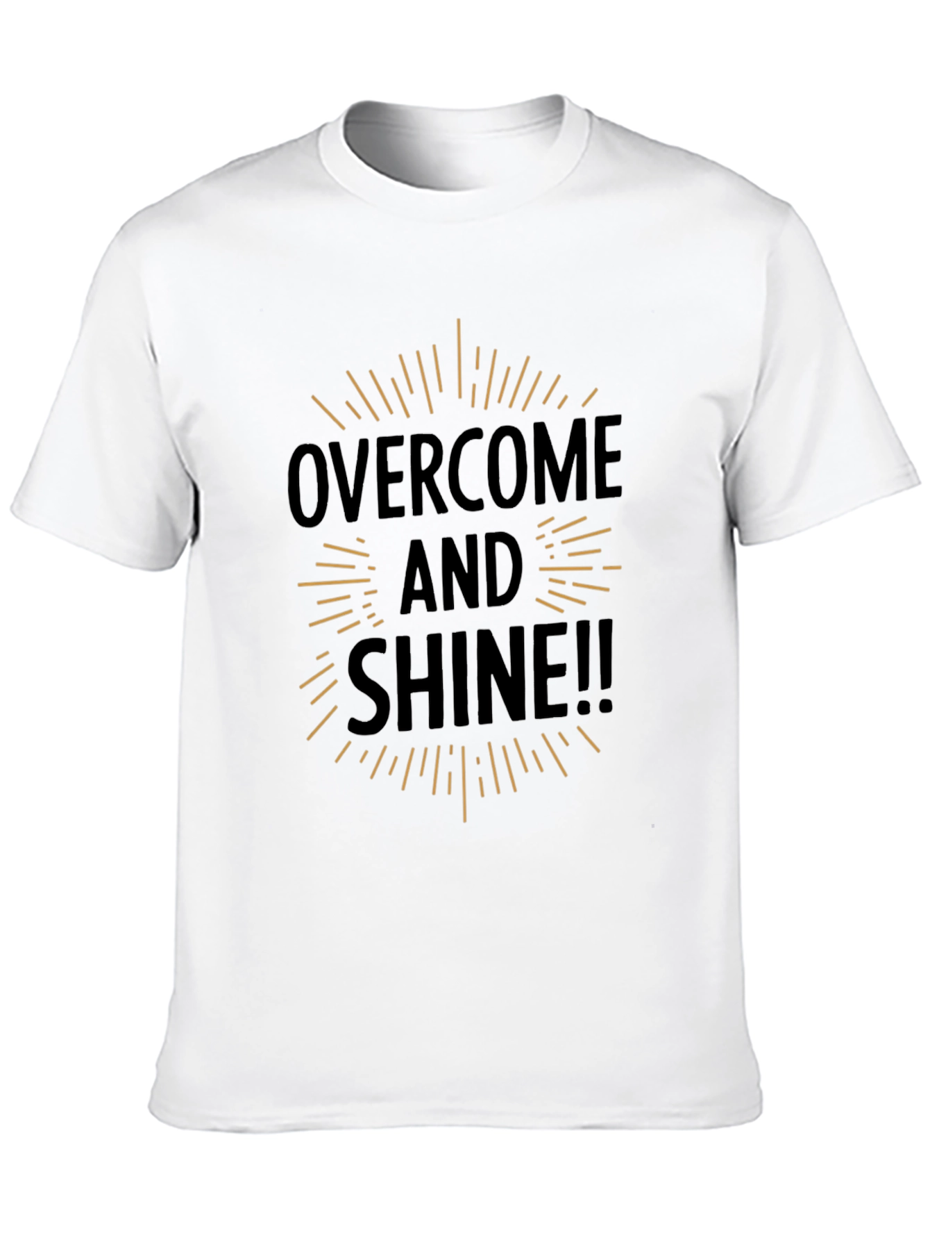 Overcome and Shine Black Graphic Tee