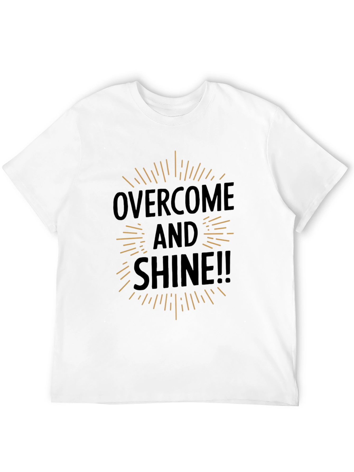 Overcome and Shine Black Graphic Tee