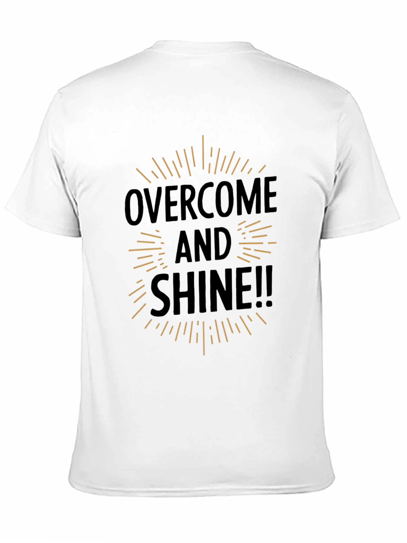 Overcome and Shine Black Graphic Tee