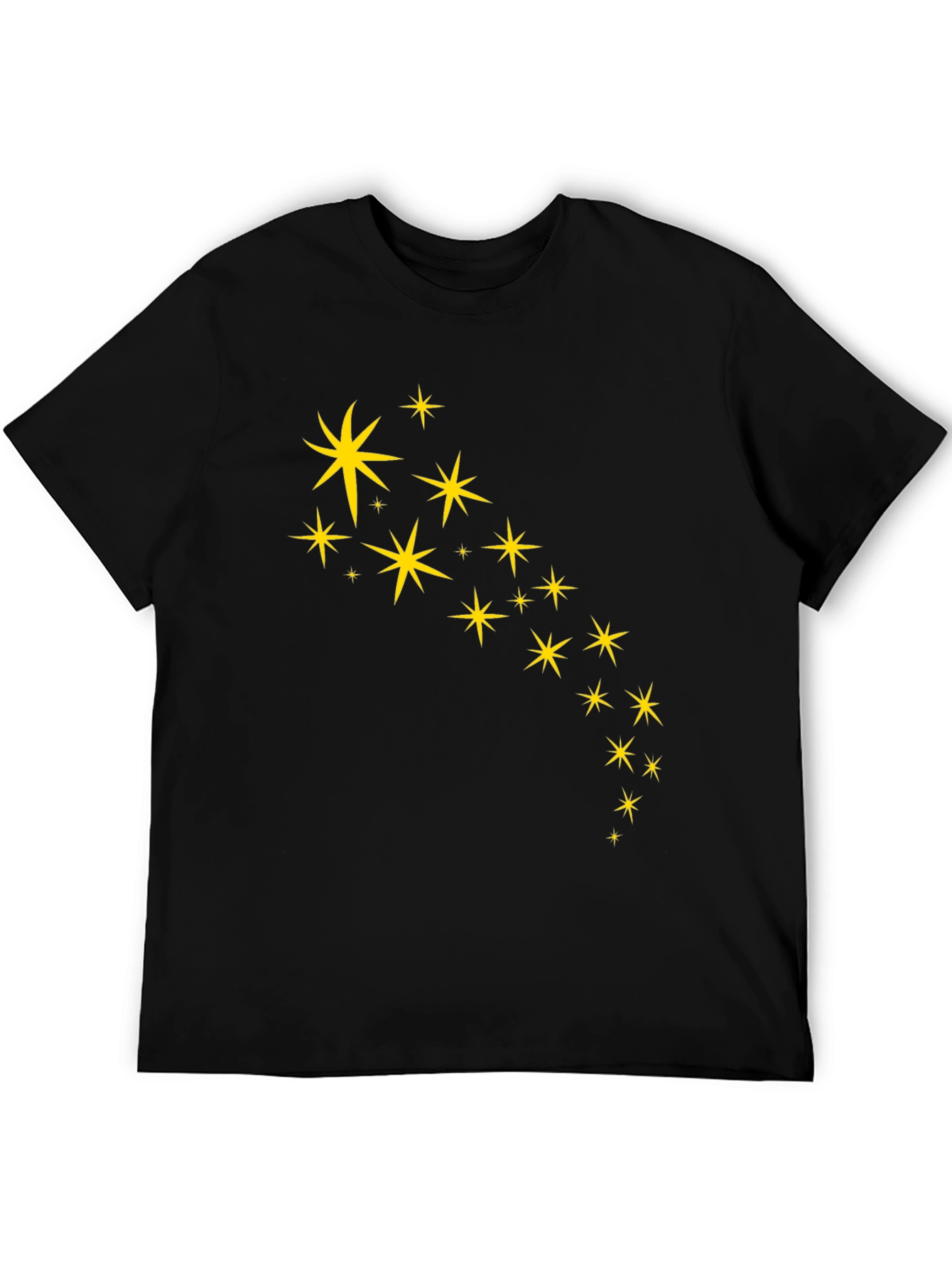 Black Tee with Star Design