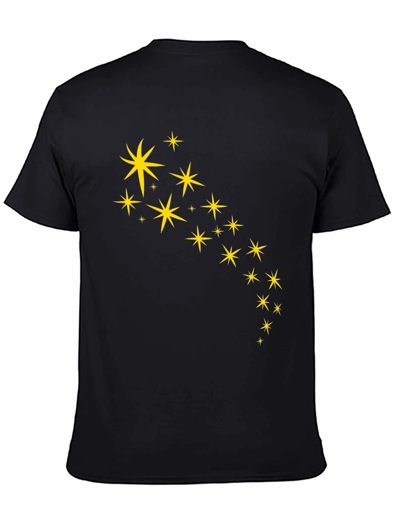 Black Tee with Star Design