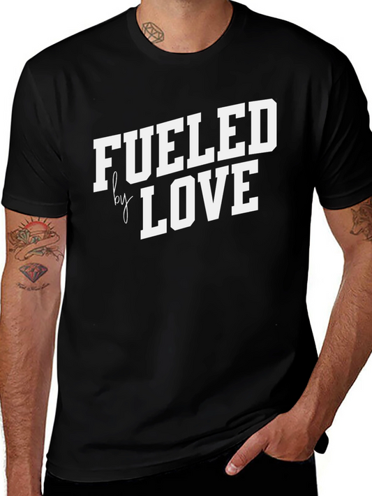Fueled By Love T-Shirt - Black Graphic Tee
