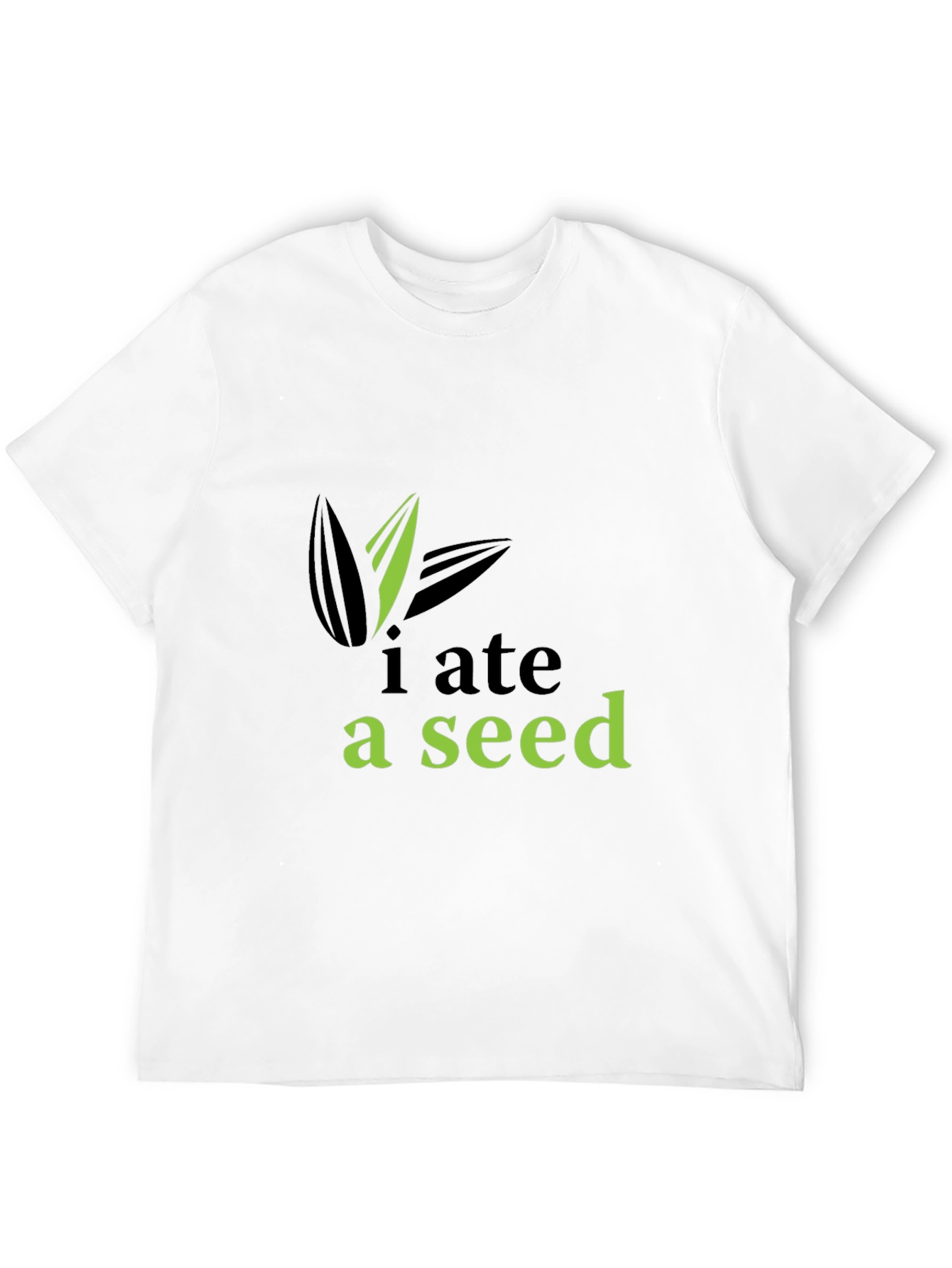 I Ate A Seed Graphic T-Shirt - Black