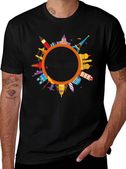 World Tour Graphic Print T-Shirt