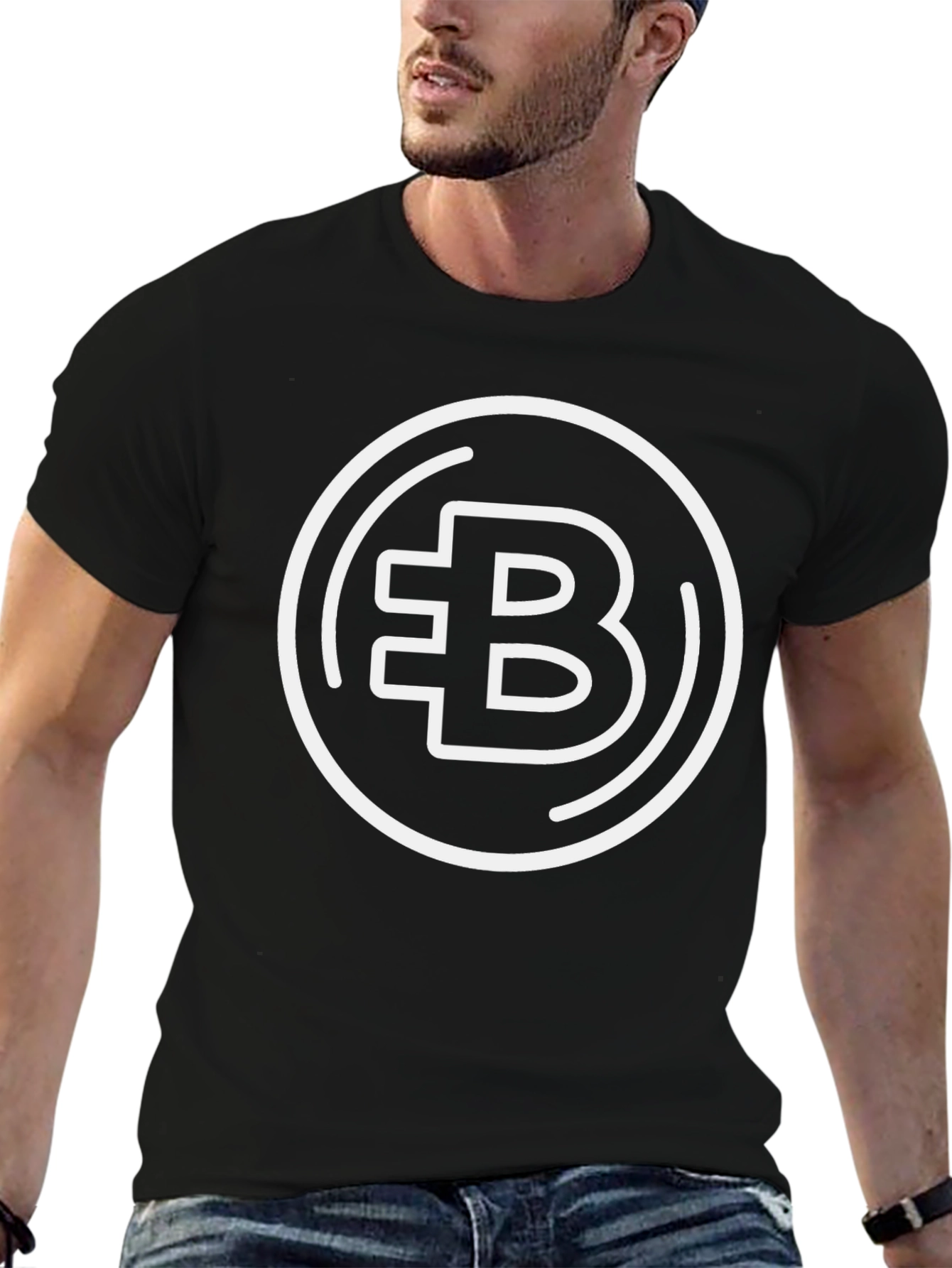 Bitcoin B Logo Black T-Shirt