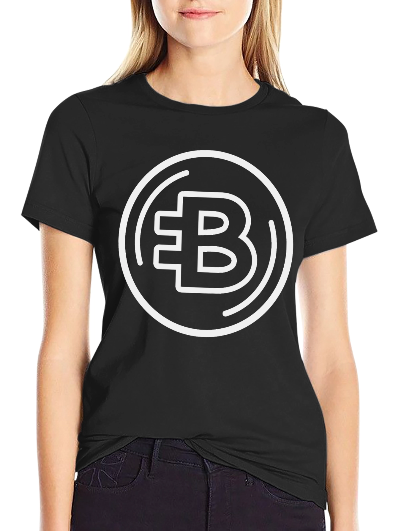 Bitcoin B Logo Black T-Shirt