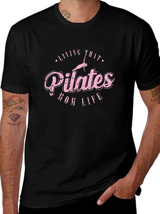 Pilates Mom Life Black Tee