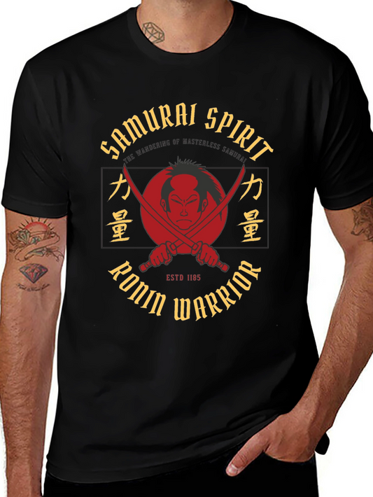 Samurai Spirit Ronin Warrior T-Shirt - Japanese Inspired Design