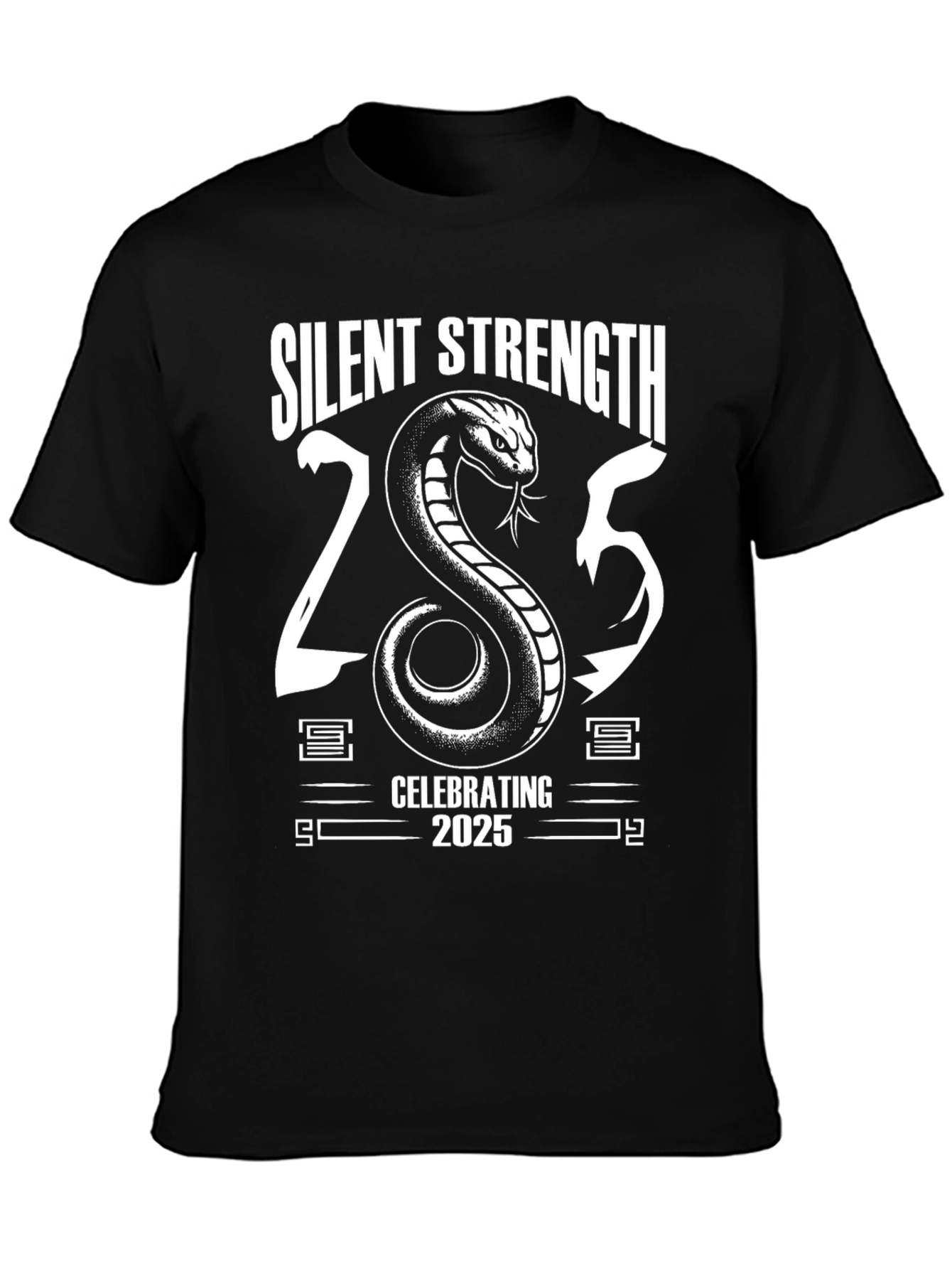 Silent Strength 2025 Graphic T-Shirt - Black