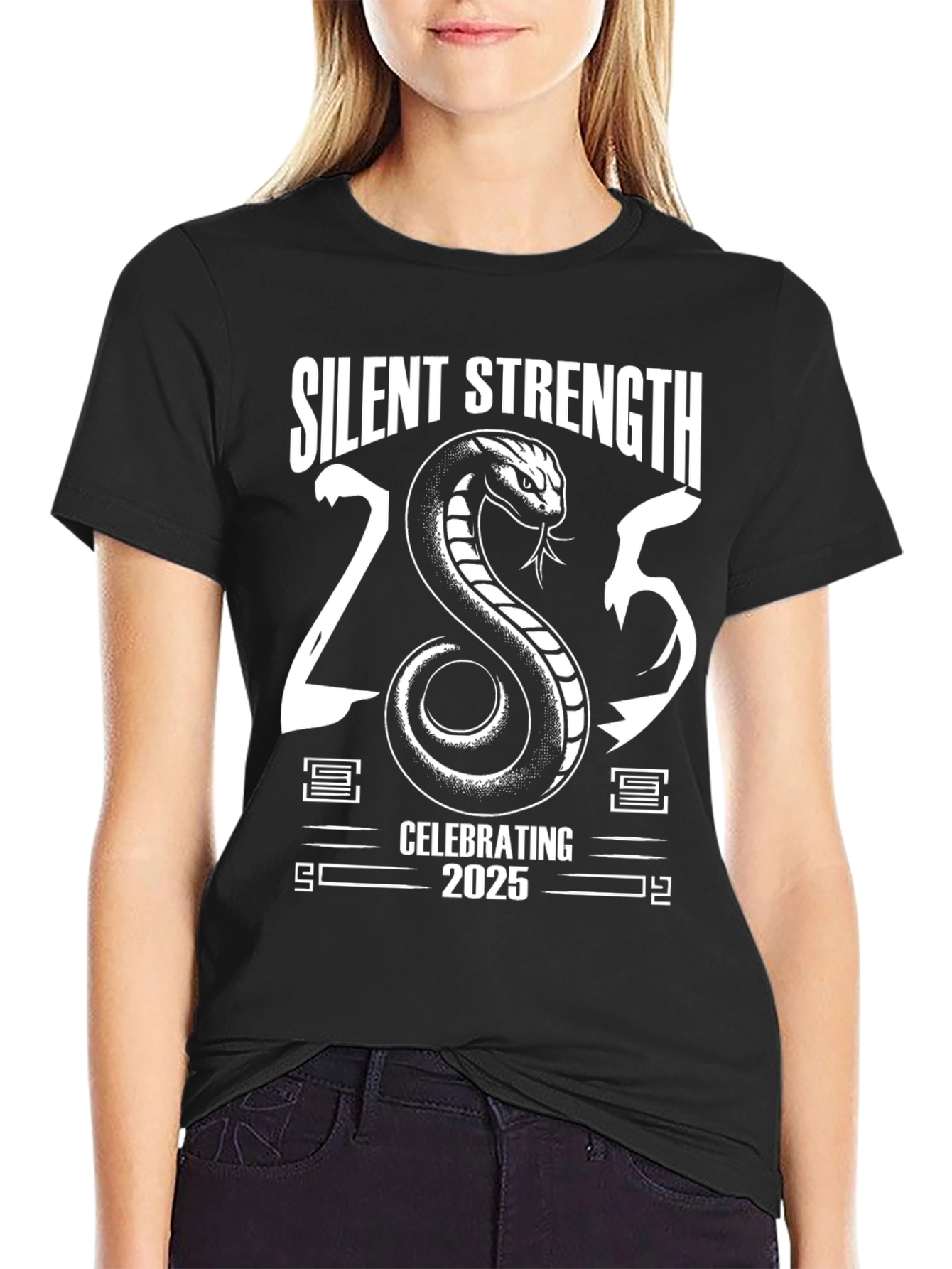 Silent Strength 2025 Graphic T-Shirt - Black