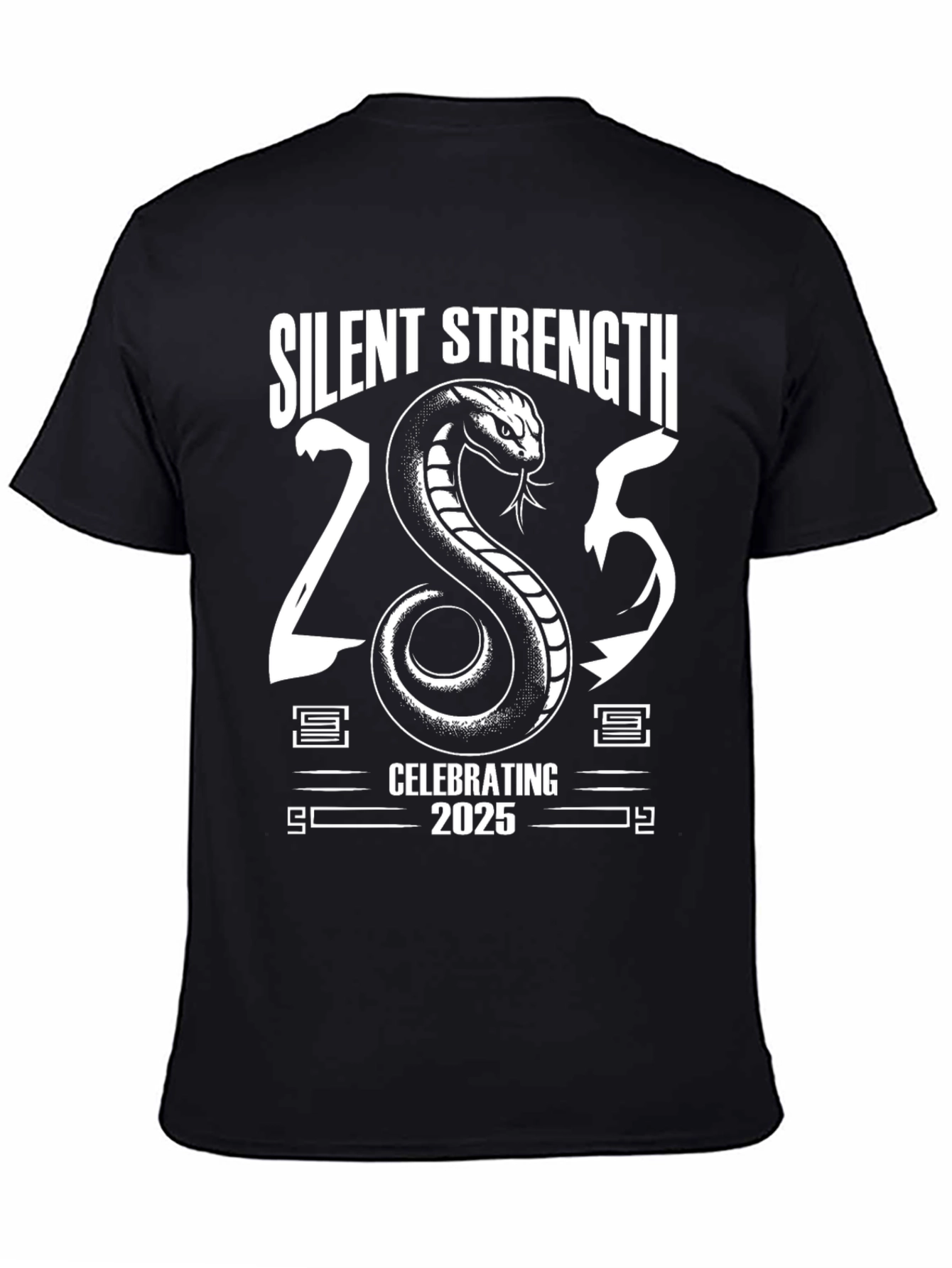 Silent Strength 2025 Graphic T-Shirt - Black