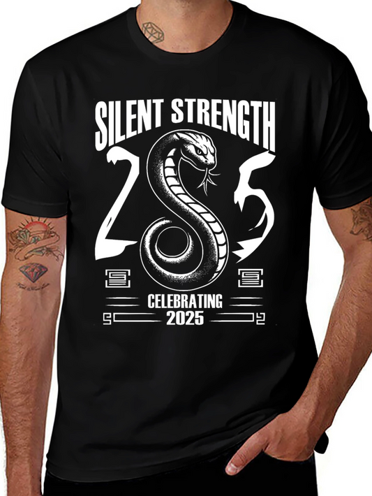 Silent Strength 2025 Graphic T-Shirt - Black