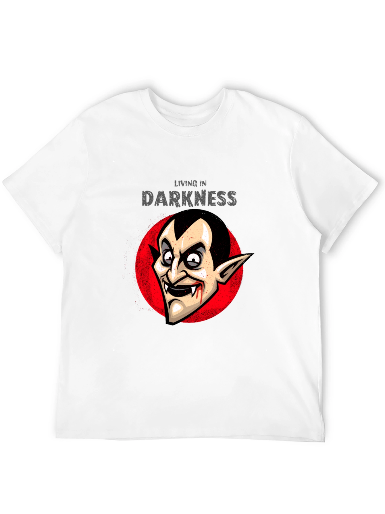 Living in Darkness Vampire Graphic T-Shirt