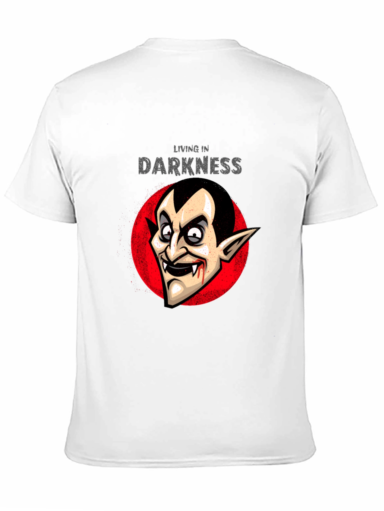 Living in Darkness Vampire Graphic T-Shirt