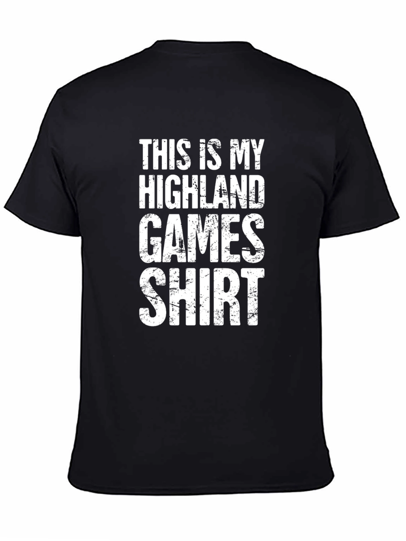 Highland Games Shirt - Mens Black Tee
