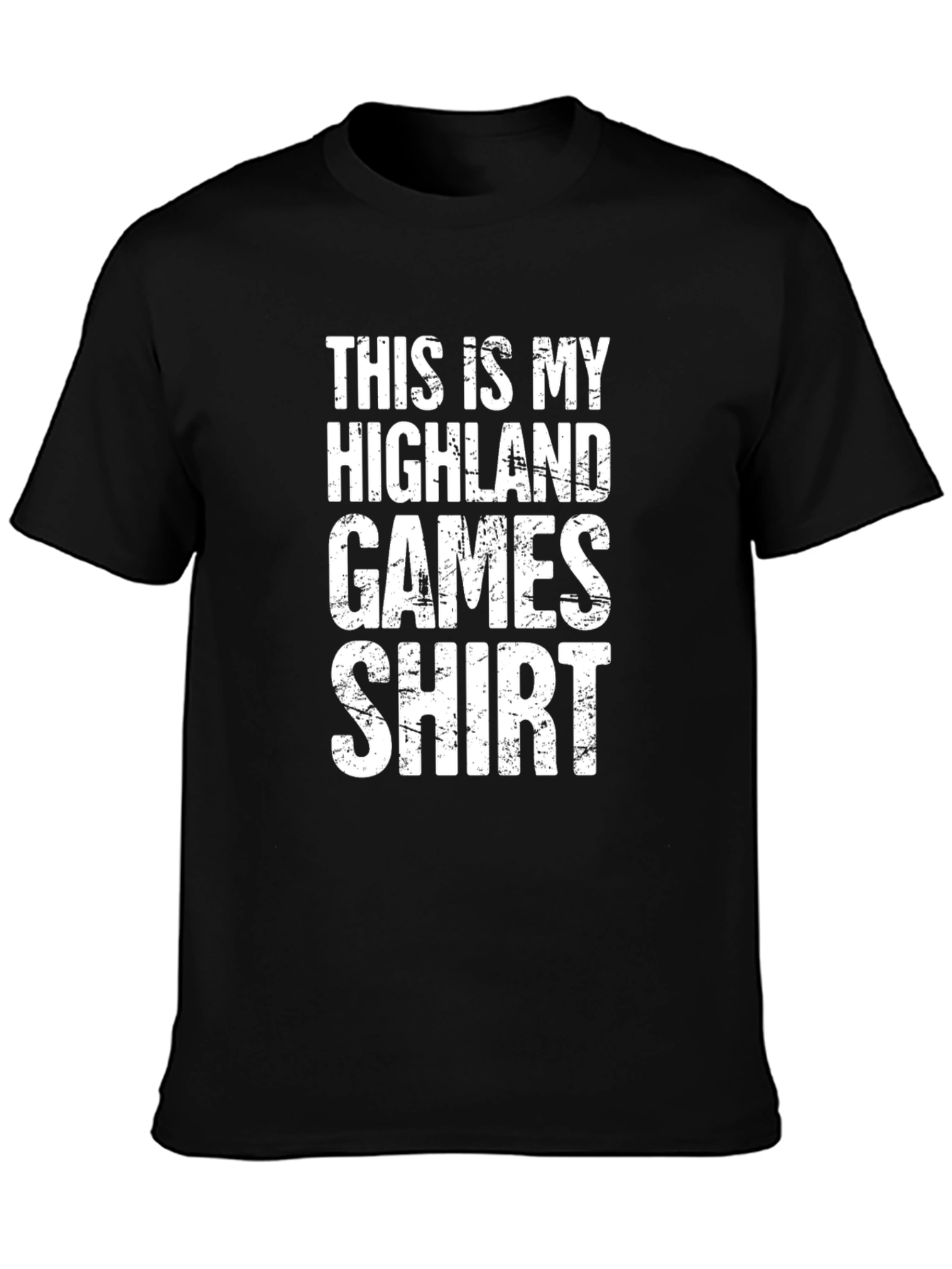 Highland Games Shirt - Mens Black Tee
