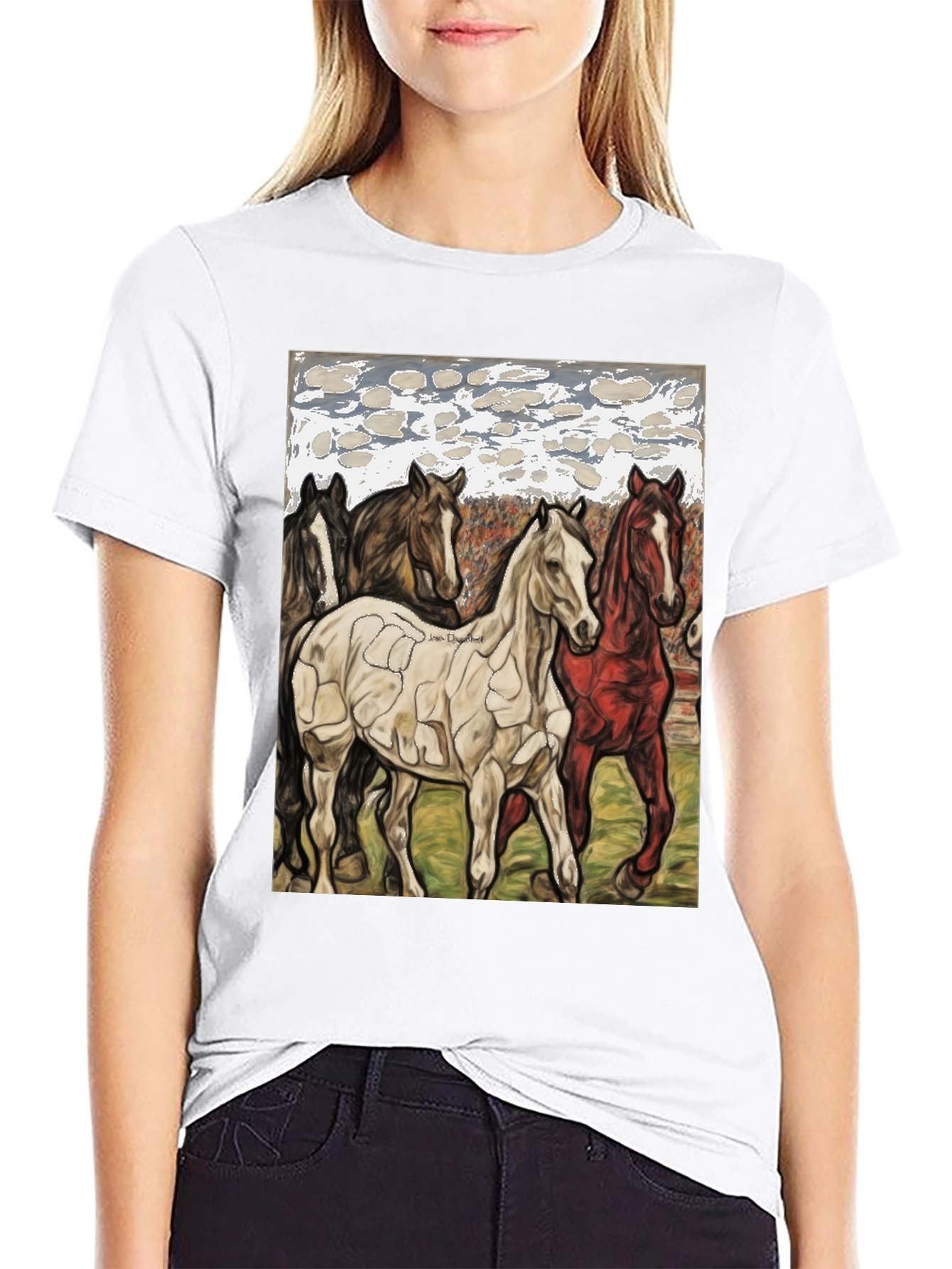 Horse Art Tee - Unique Graphic Print T-Shirt
