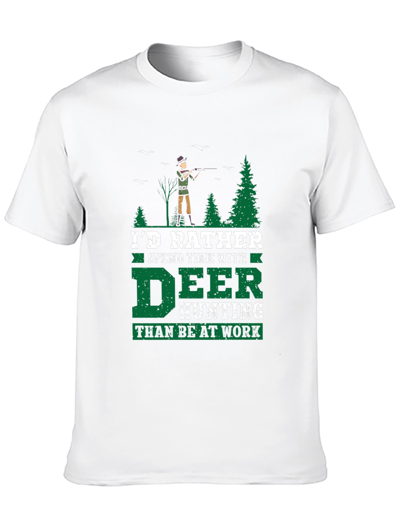 Deer Hunting T-Shirt - Id Rather Be Hunting Tee