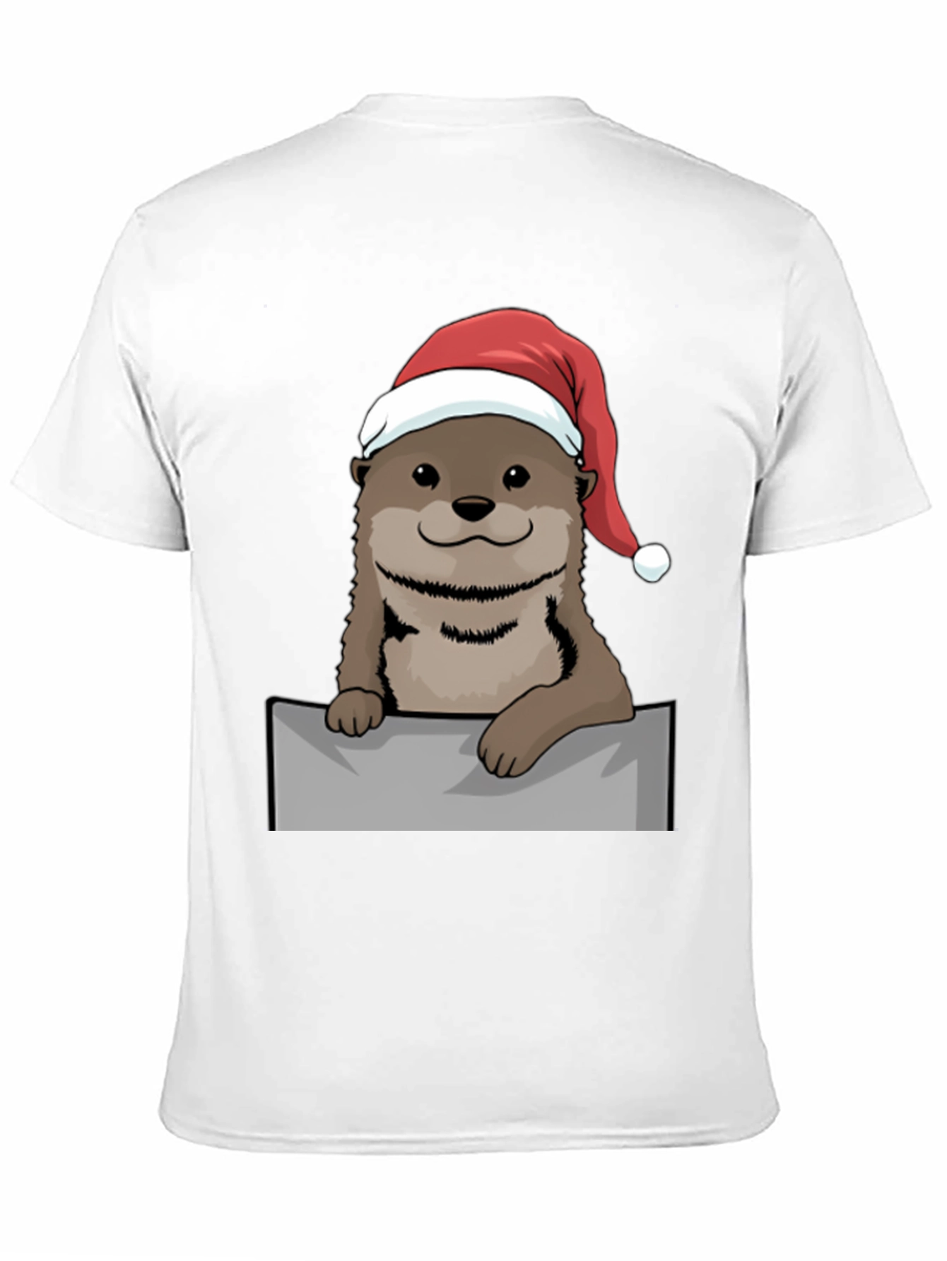 Festive Otter Graphic Tee - Holiday Edition
