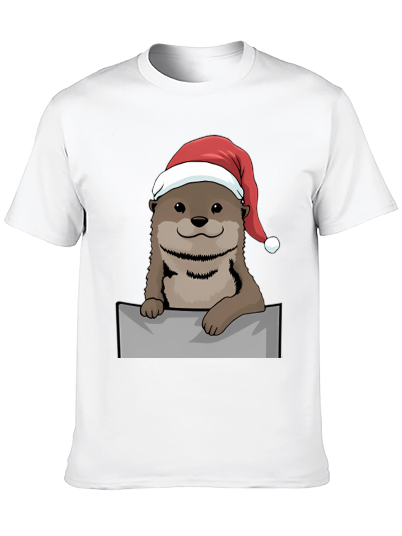 Festive Otter Graphic Tee - Holiday Edition
