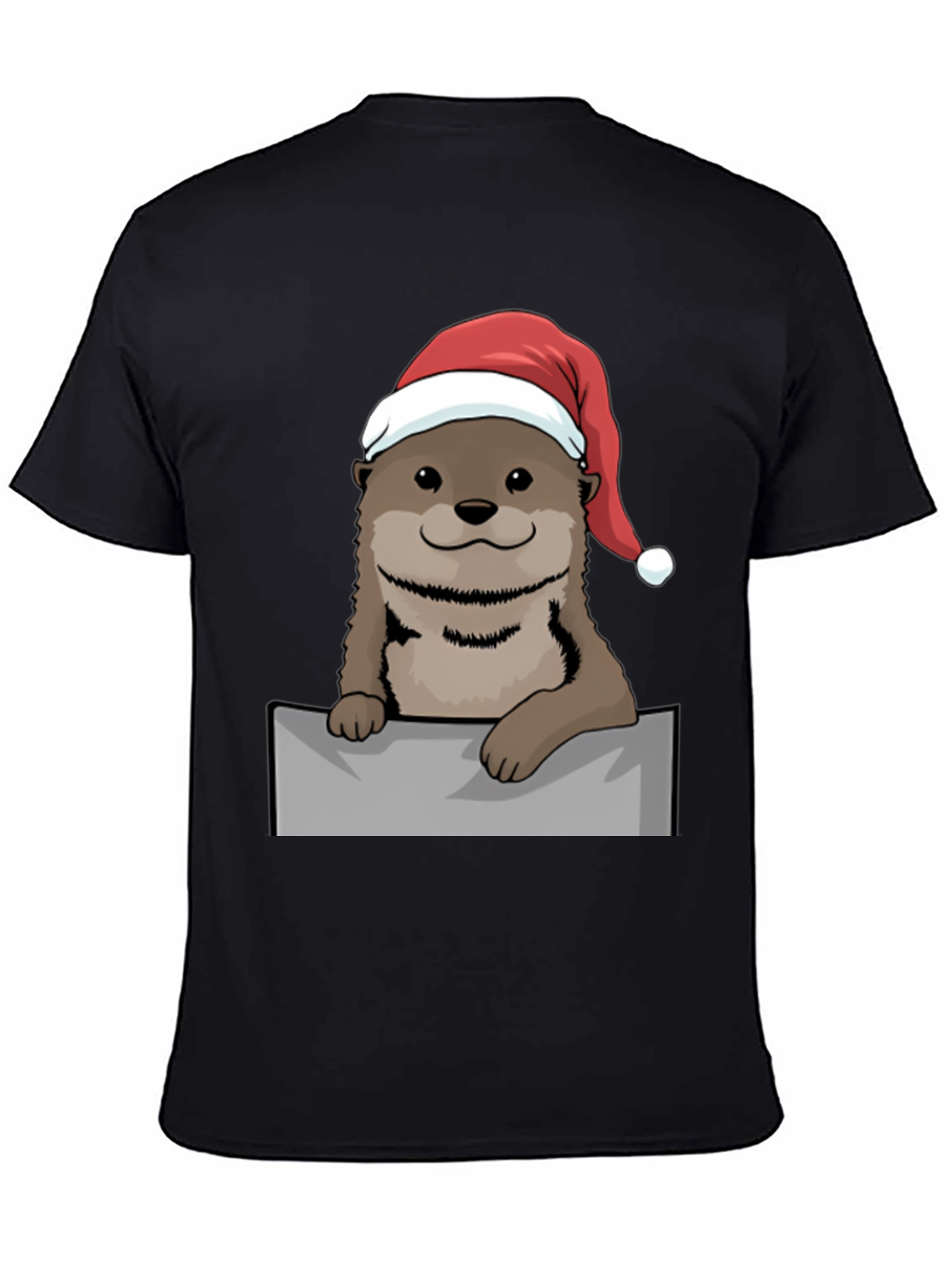 Festive Otter Graphic Tee - Holiday Edition