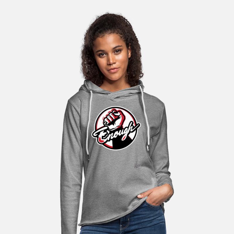 Raised Fist with “Enough” Script