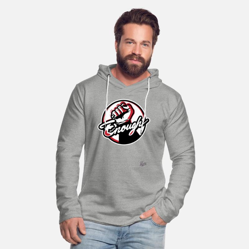 Raised Fist with “Enough” Script