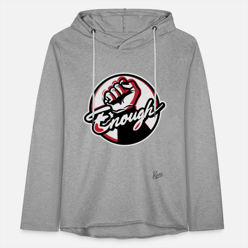 Raised Fist with “Enough” Script