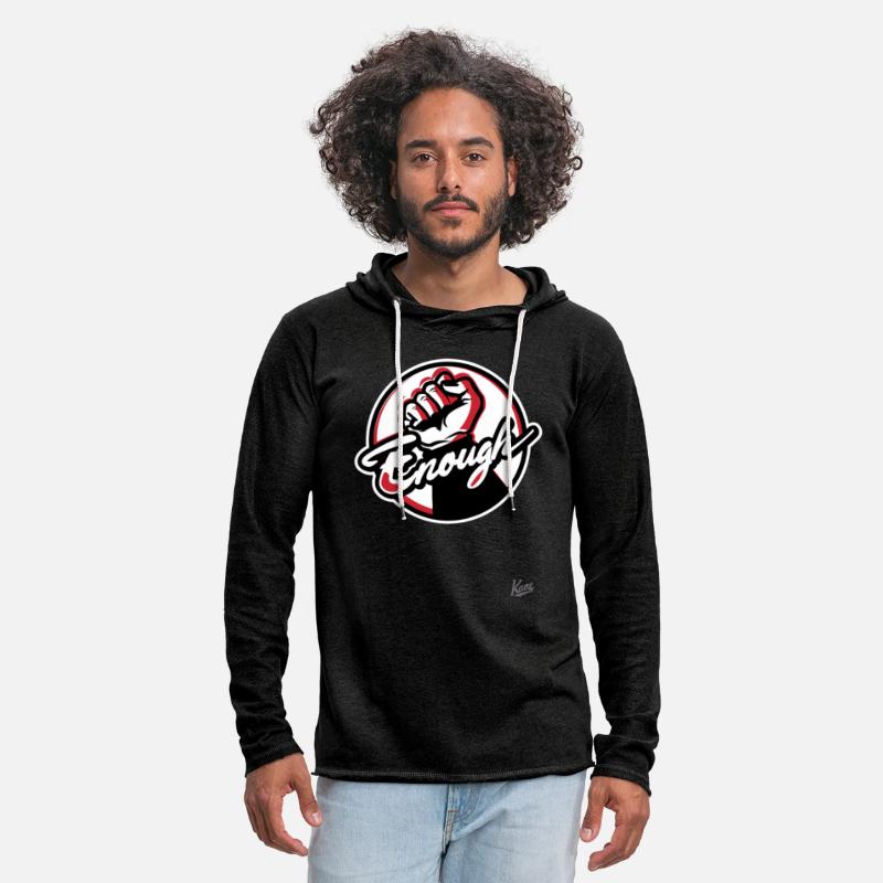 Raised Fist with “Enough” Script