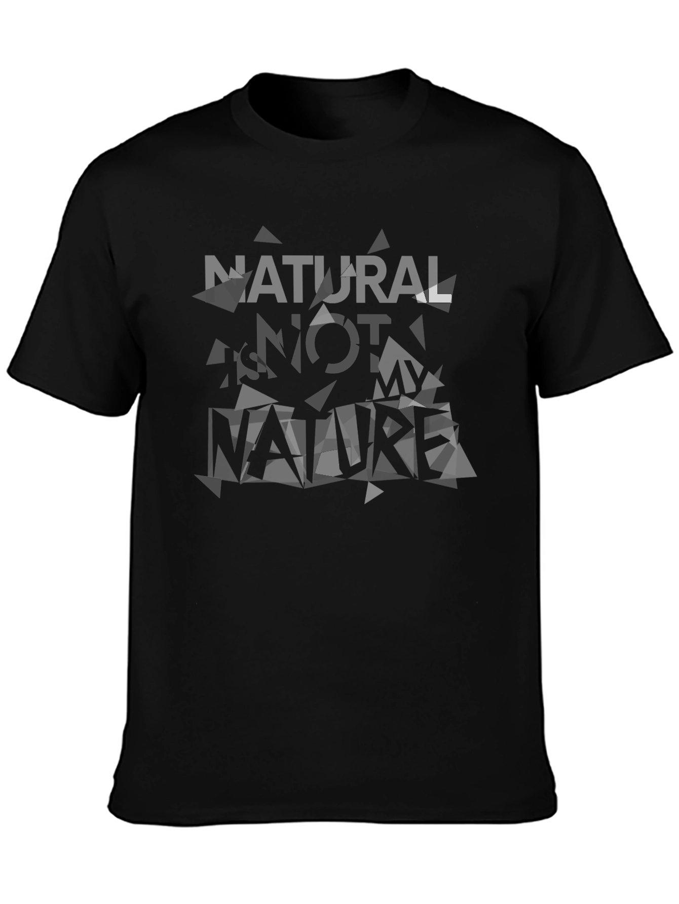 Natural Not Nature Black Graphic Tee