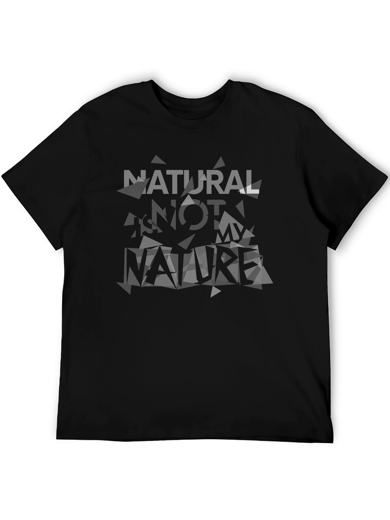 Natural Not Nature Black Graphic Tee