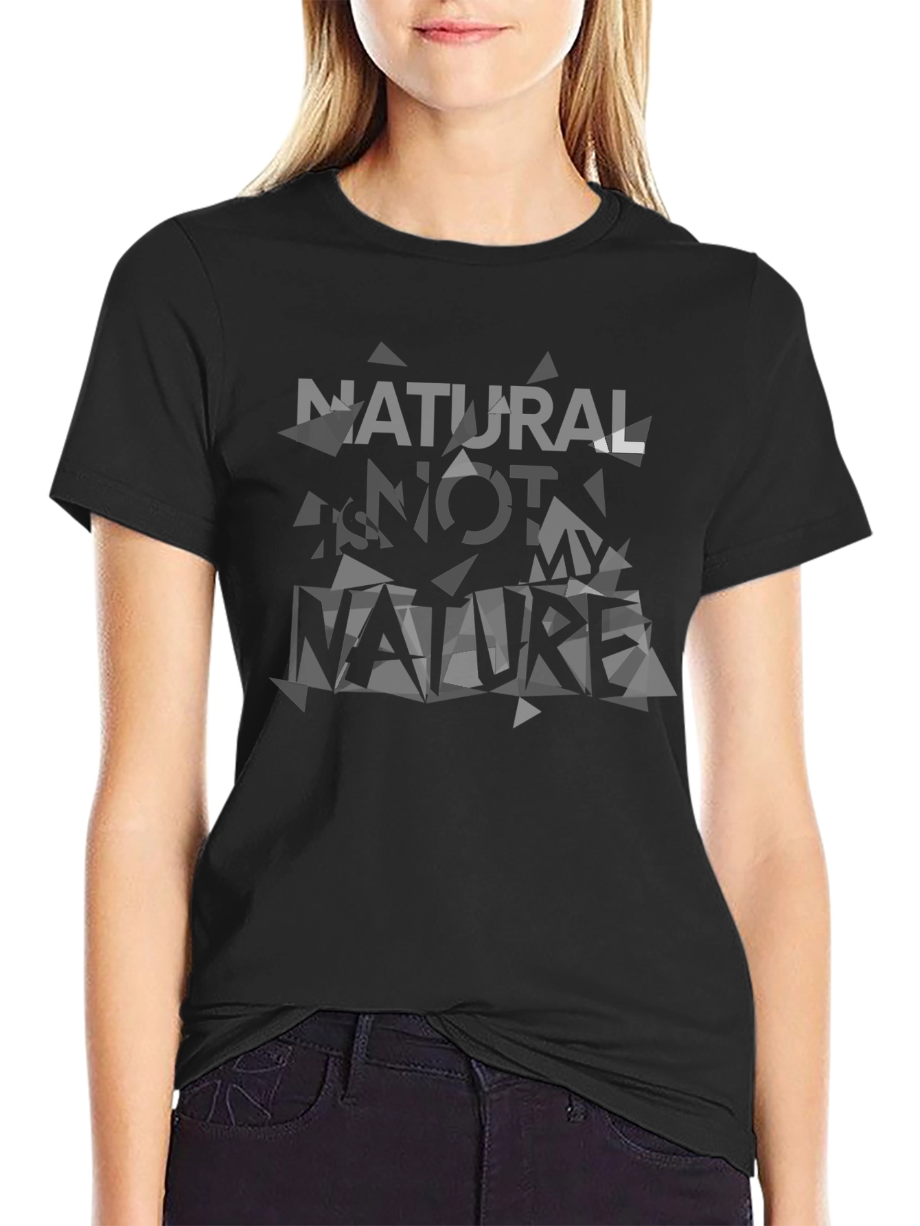 Natural Not Nature Black Graphic Tee