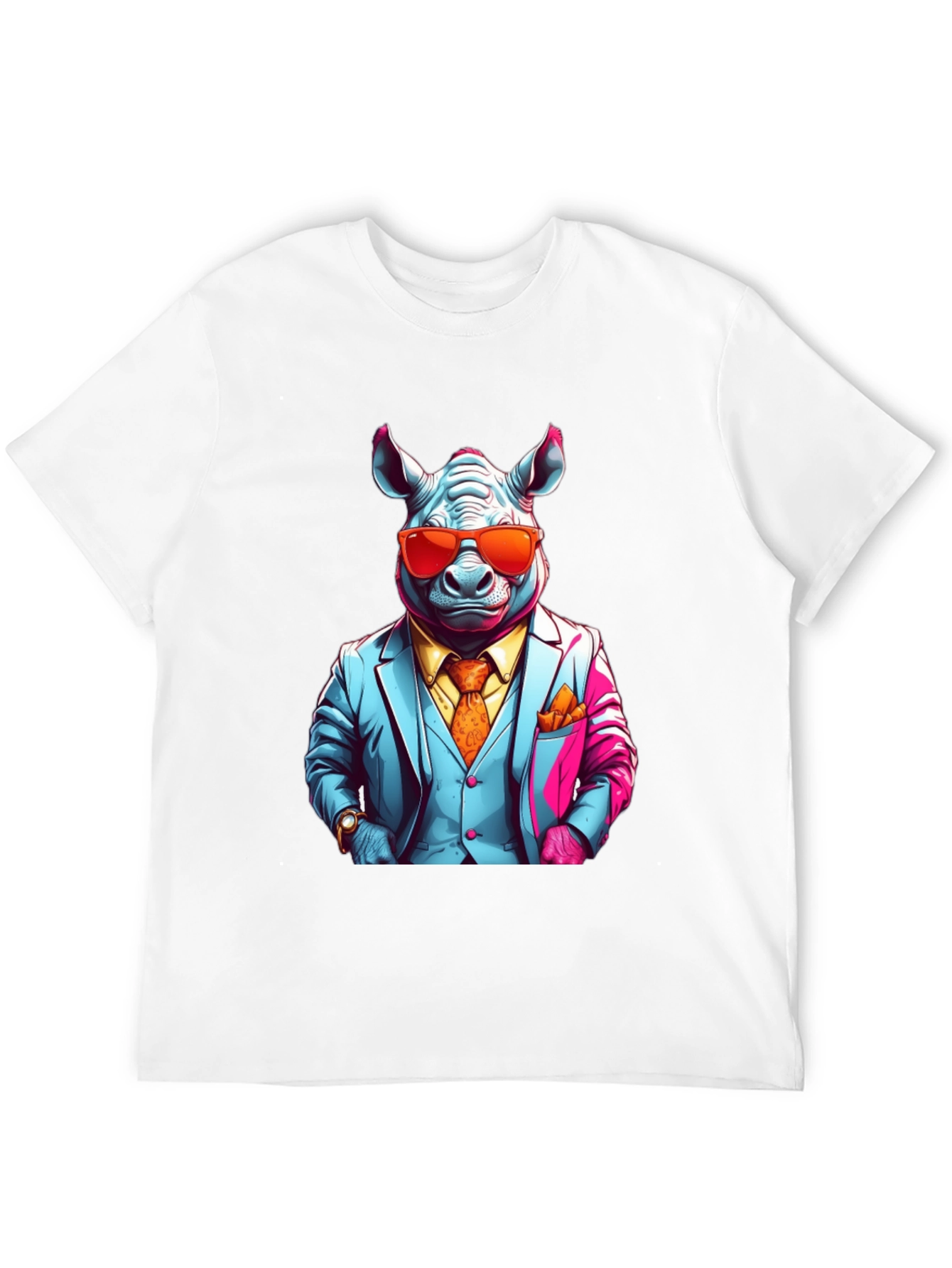 Rhinoceros Business T-Shirt - Mens Style