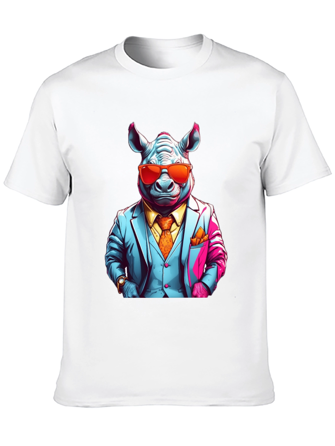 Rhinoceros Business T-Shirt - Mens Style