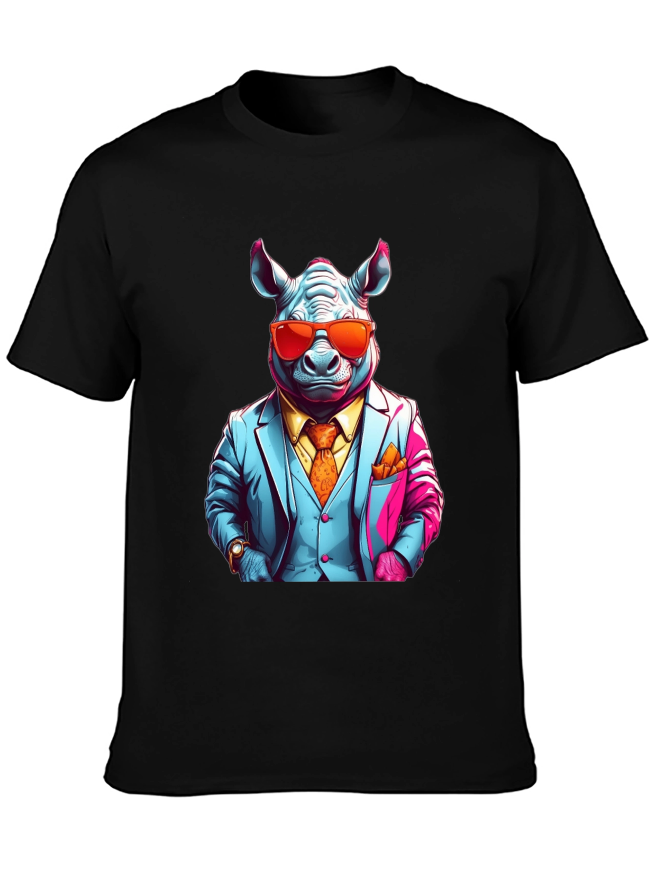 Rhinoceros Business T-Shirt - Mens Style