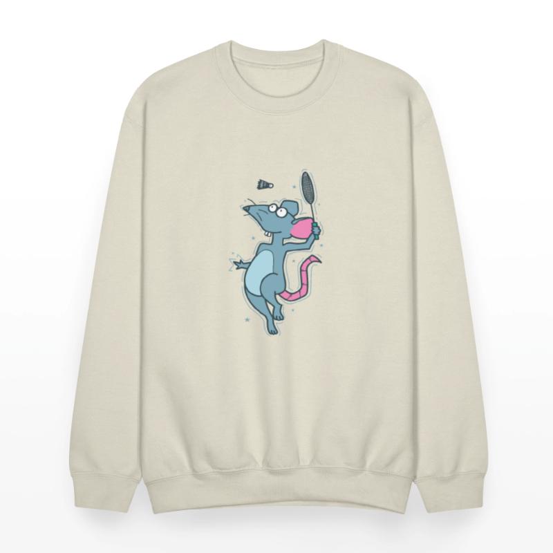 Rat playing Badminton Rodent