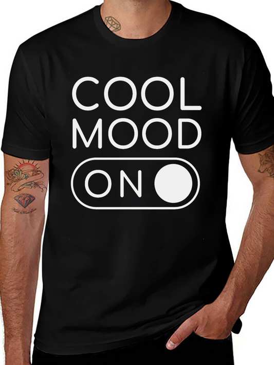 Cool Mood On Black Graphic T-Shirt