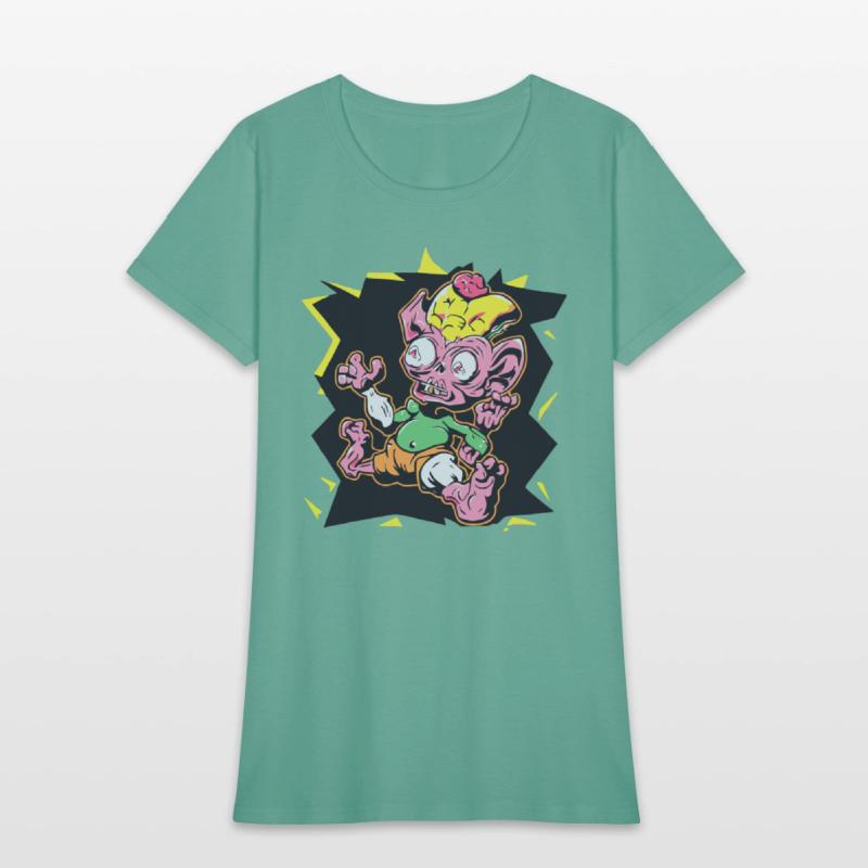 Red Shirt Retro Style 90s Cartoon Comic hero