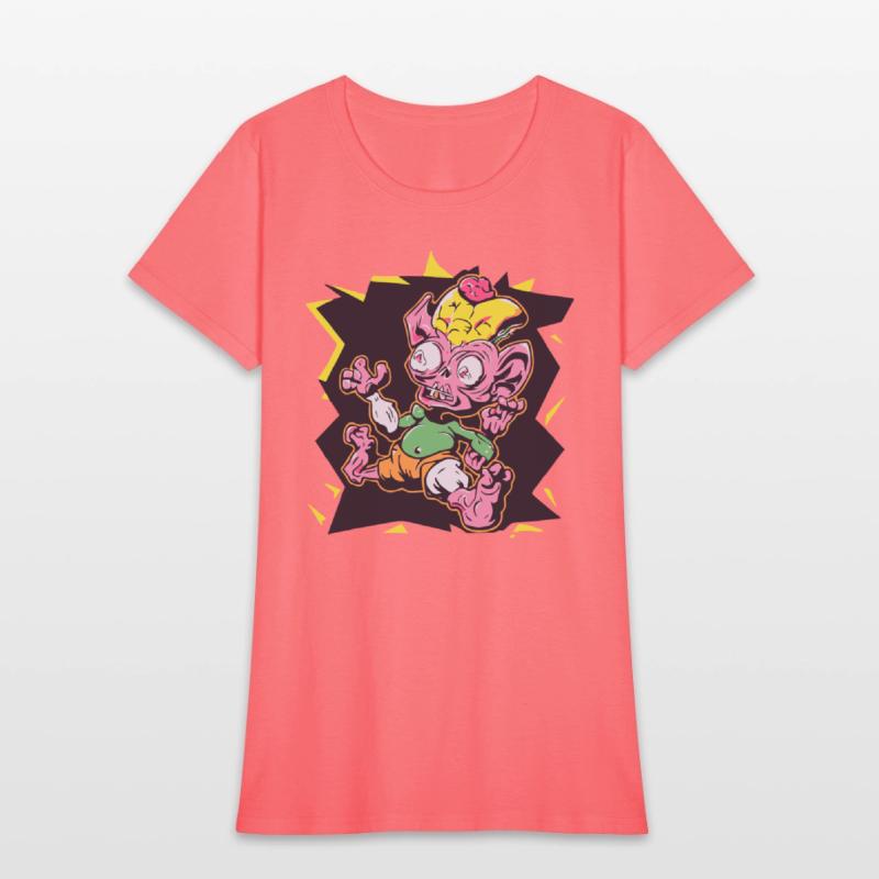 Red Shirt Retro Style 90s Cartoon Comic hero