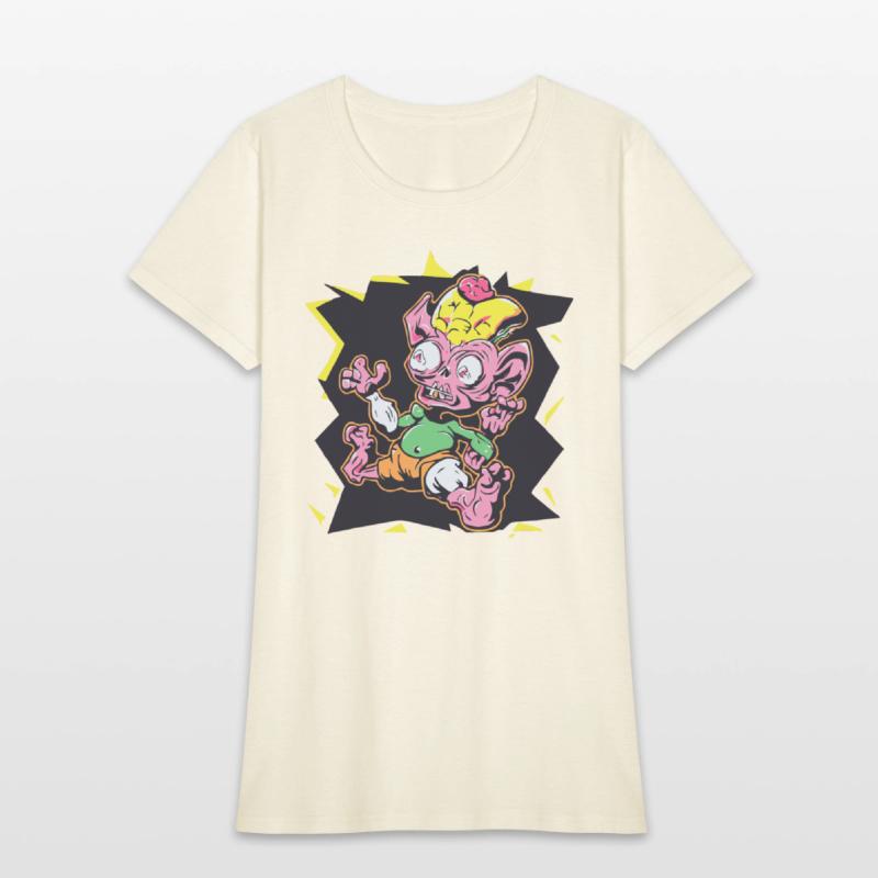 Red Shirt Retro Style 90s Cartoon Comic hero