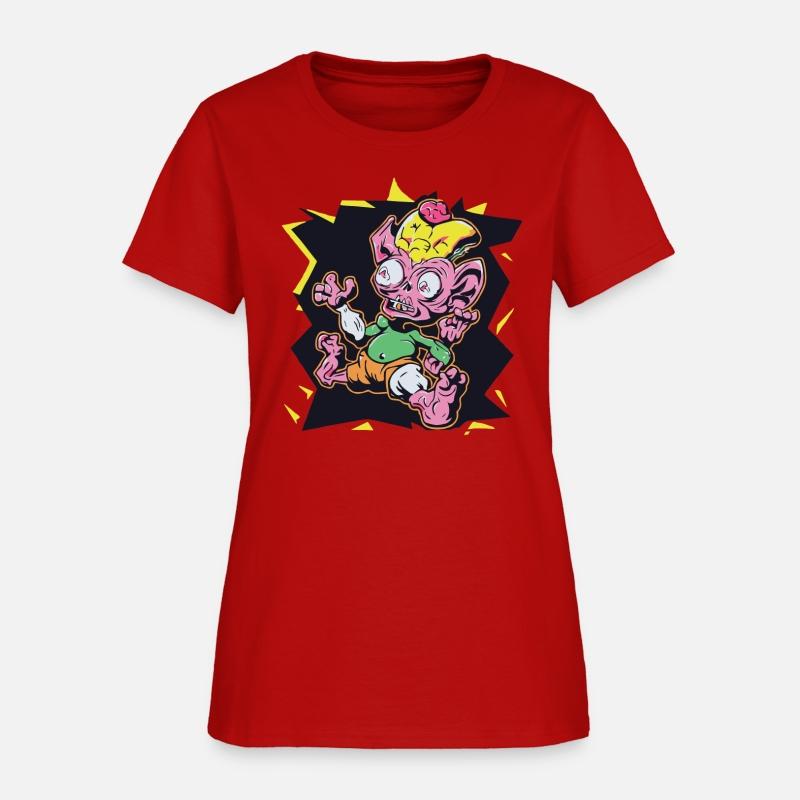 Red Shirt Retro Style 90s Cartoon Comic hero