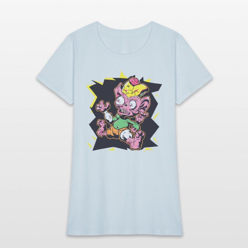 Red Shirt Retro Style 90s Cartoon Comic hero