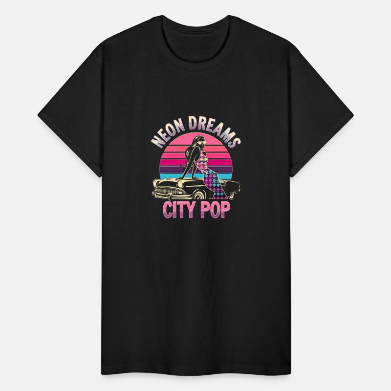 Retro Neon Dreams City Pop Aesthetic