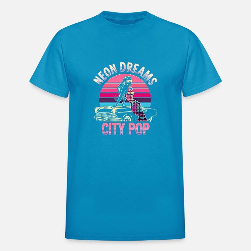 Retro Neon Dreams City Pop Aesthetic