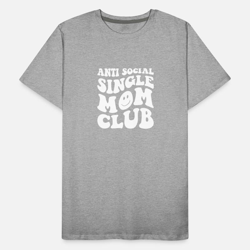 Retro Wavy Anti Single Mom For Dark Shirt